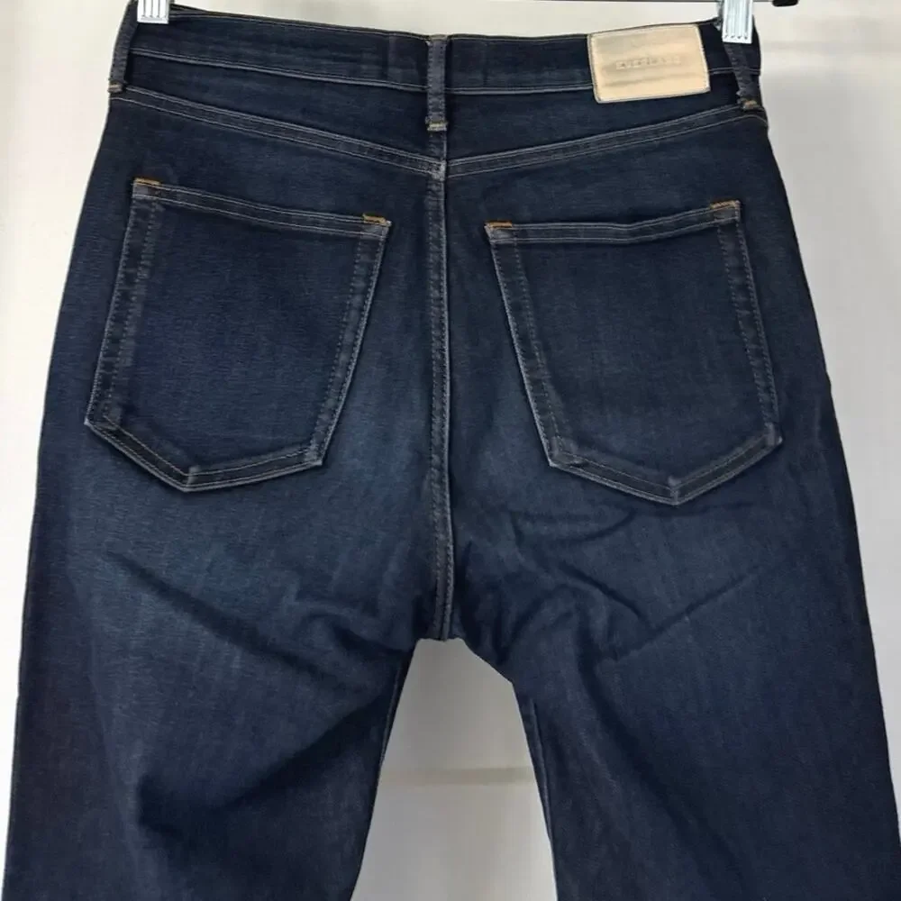 EVERLANE The High Rise Skinny Jean Deep Indigo Womens Size 28 Ankle - Picture 6 of 9
